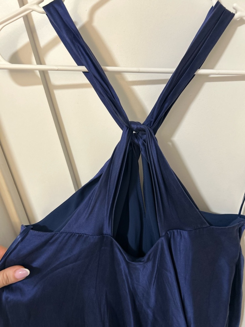Banana Republic Silk Navy Blue Mini Dress - Picture 4 of 6